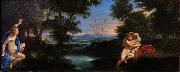 Francesco Albani Hermaphroditus and Salmacis Spain oil painting artist